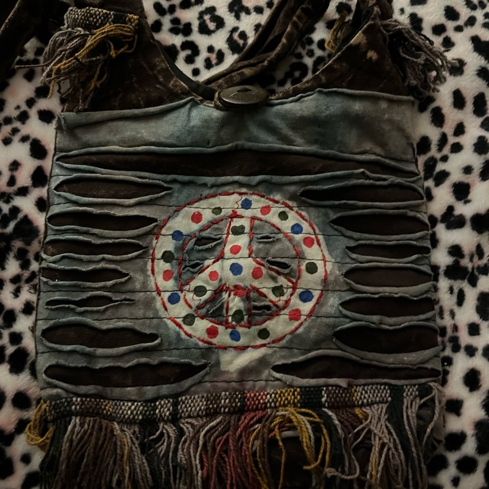hippie peace bag